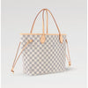 LOUIS VUITTON Neverfull MM White Damier Pattern Pink Lining N40603 140978594 [P]