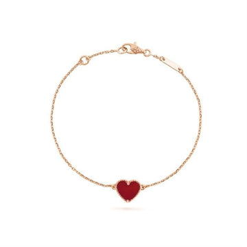 Van Cleef & Arpels Sweet Heart Bracelet Red VCARN59L00 140978628 [P]
