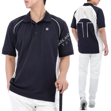 MARK & LONA ボルトフレックス ポロ 半袖 Tシャツ NAVY 5A-AP02 140985492