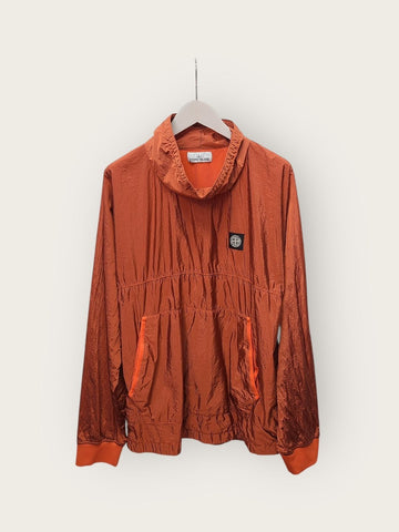 STONE ISLAND オレンジナイロンメタルパッチアノラック 141010357