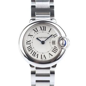 CARTIER W69010Z4 バロンブルー 28 クォーツ レディースウォッチ 35330-1 141010773