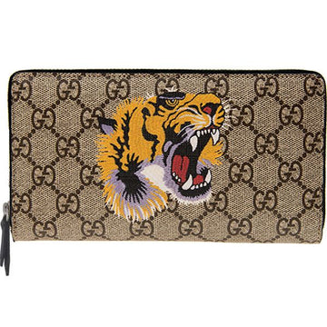 GUCCI シュプリーム タイガー ジッパー 長財布 451273 K5Z1N 8666 ベージュ 141018430