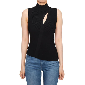 VERSACE レディースタートルネックノースリーブTシャツ 1011206 1A07953 1B000 140564226