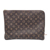 LOUIS VUITTON M44499 Monogram Canvas Écoute Voyages MM Clutch 141046162 [P]
