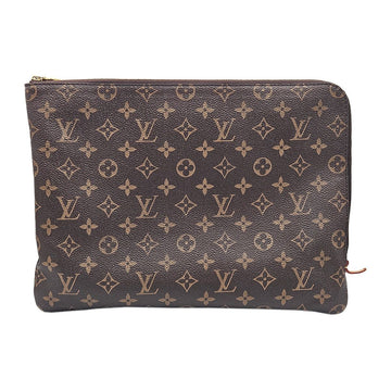 LOUIS VUITTON M44499 Monogram Canvas Écoute Voyages MM Clutch 141046162