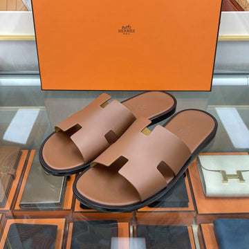 Hermes Izmir Slippers Gold H041141 141055301