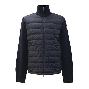 MONCLER Trikot Logo Patch Daunen Wollcardigan Jacke 9B50700 A9341 148445629