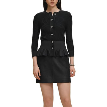 HERMES ハーフスリーブウールカーディガンヌア 38 H5H2725DF0238 141094613