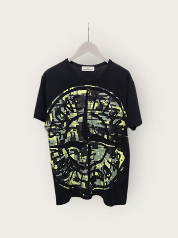 Stone Island Black Military Printed Logo T-Shirt 47786513