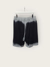 Stone Island Black Garment Dyeing Wappen Logo Shorts 77255572 [P]