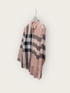 Burberry Indie Pink Lace Cotton Check Women's Shirt 67937681 [P]