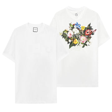 Wooyoungmi White Flower Back Logo Short Sleeve T-Shirt W253TS06701W 141266455