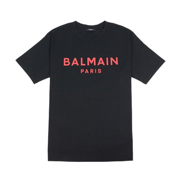 Balmain Men's Logo Print Short Sleeve T-Shirt CH0EG000 BB73 EIK 141346271