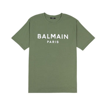 Balmain Men's Logo Print Short Sleeve T-Shirt CH0EG000 BB73 UHB 141346276