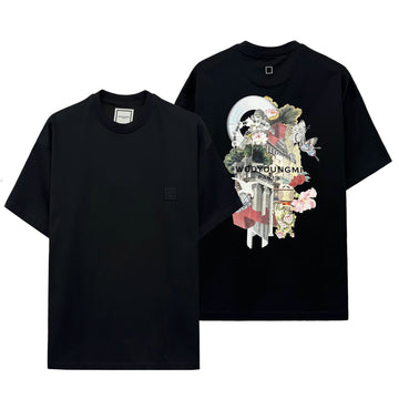 Wooyoungmi 25FW City Graphic Short Sleeve T-Shirt W253TS05718B 141348954