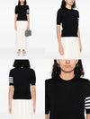 Thom Browne Diagonal Merino Wool Short Sleeve Knit 141351612 [P]