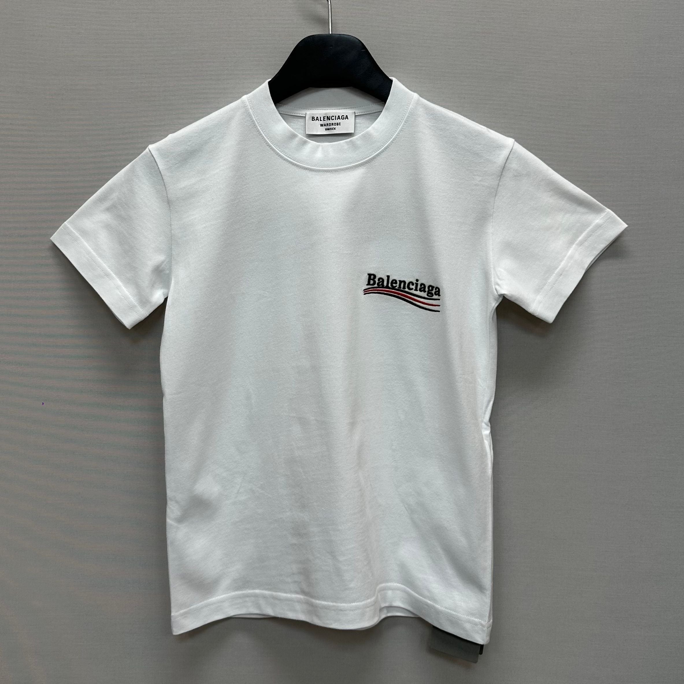 Balenciaga Political Wave Logo T-Shirt (44) 141356815 [P] – trenbe
