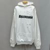 BALENCIAGA Zerstörtes Logo Druck Hoodie (120) 141362922 [P]