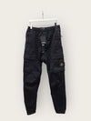 Stone Island Black Patch Old Effect Stretch Twill Cotton Cargo Pants 141363298 [P]