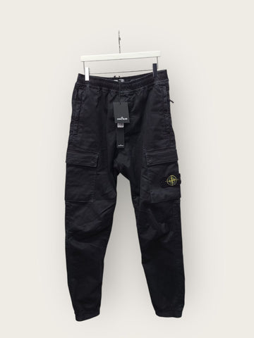 Stone Island Black Badge Old Effect Stretch Twill Cotton Cargo Pants 30 141363298