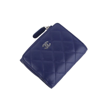 CHANEL ラムスキン ジッピー 3つ折り 財布 A80480 141364579