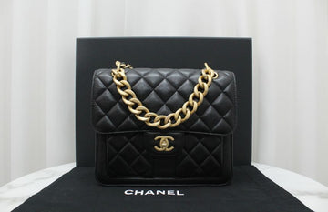 CHANEL CC Logo Square Backpack AS4031 115609410