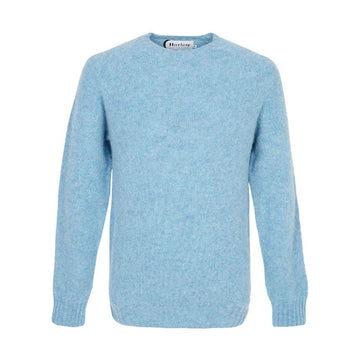 HARLEY OF SCOTLAND Shaggy Knit Sweater M3834 7 LOCH BLUE 141369316 [P]