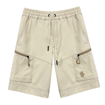 MONCLER Grenoble Drill Pocket Cargo Shorts Beige 2B00004598G5 21L 141405676