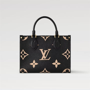 LOUIS VUITTON On-the-go PM Monogram in Black Beige M45659 141440568 [P]
