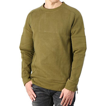 Balmain W7H 6131 J928 147 Khaki Biker Sweatshirt 141451571