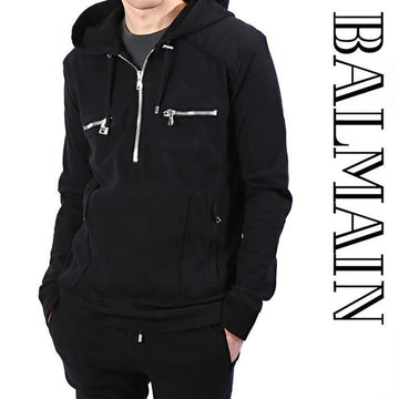 BALMAIN W5HJ619D122 176 Zipper Hoodie 141451586