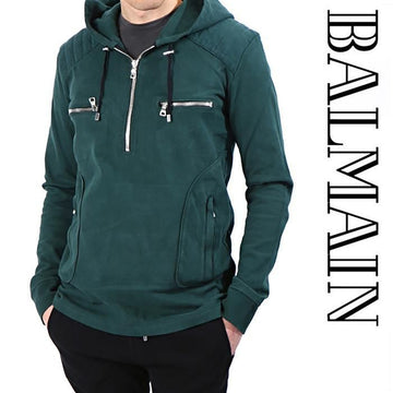 BALMAIN W5HJ619D122 149 Zip-Hoodie 141451588