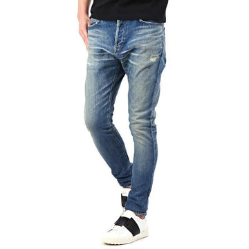 BALMAIN S7H 9000 T021 155 Damage Washed Jeans Skinny Fit 141451618