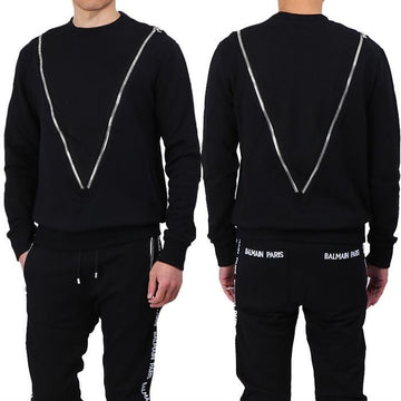 Balmain Diagonal Zip Knit 141451706