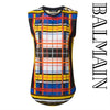 BALMAIN Frauen Leinenshirt mit goldenen Knöpfen 469I C5000 8697 141451745 [P]