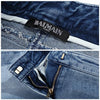 BALMAIN ブルーウォッシュバイカーパンツ C3011 224N 5645 141451761 [P]