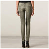 BALMAIN Grün gewaschene Damen-Bikerhose 5358 170N C3901 141451795 [P]