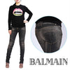 BALMAIN Washed Denim Biker Shorts für Damen 5357 181N C0100 141451807 [P]
