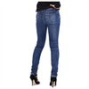 BALMAIN 5355 171N C3180 Damen Blau Jeans Bikerhose 141451856 [P]