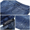 BALMAIN 5355 171N C3180 Damen Blau Jeans Bikerhose 141451856 [P]