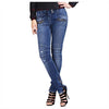 BALMAIN 5355 171N C3180 Damen Blau Jeans Bikerhose 141451856 [P]