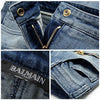 BALMAIN 5160 127N C3011 女性用ジッパースリムジーンズ 141451920 [P]