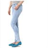 Balmain 5145 136N C3010 Women's Blue Slim Biker Pants 141451931 [P]