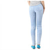 Balmain 5145 136N C3010 Women's Blue Slim Biker Pants 141451931 [P]
