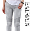 Balmain Grey Biker Pants 5140 139N C4515 141451945 [P]