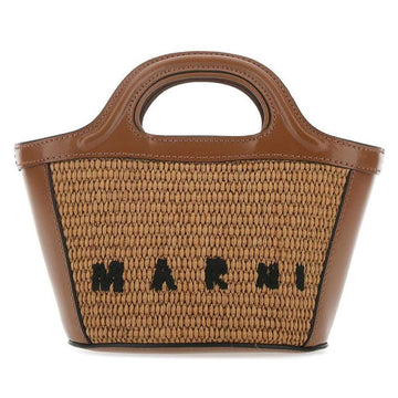 MARNI Mini-Crossbody-Tasche aus Rattan mit Logo-Stickerei P3860 00M50 72772455