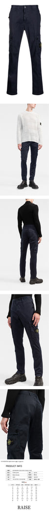 STONE ISLAND ワッペン カーゴ パンツ ネイビー 7715303L1 V0120 53102519 [P]