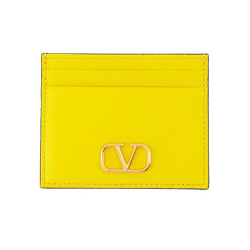Valentino V Logo Signature Card Holder Yellow 4W2P0V32 SNP 74Z 72719181