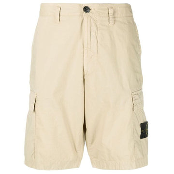STONE ISLAND Stein Wappen Bermuda Cargo-Hose Beige 7615L0803 V0090 52952992