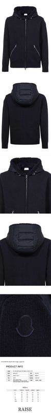 MONCLER ロゴ ウール フーデッド ジャケット ネイビー 9B000 16 M1115 778 56072057 [P]